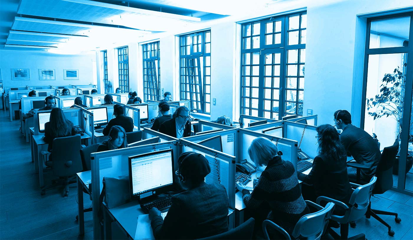 AMRs CATI-Center in Duesseldorf